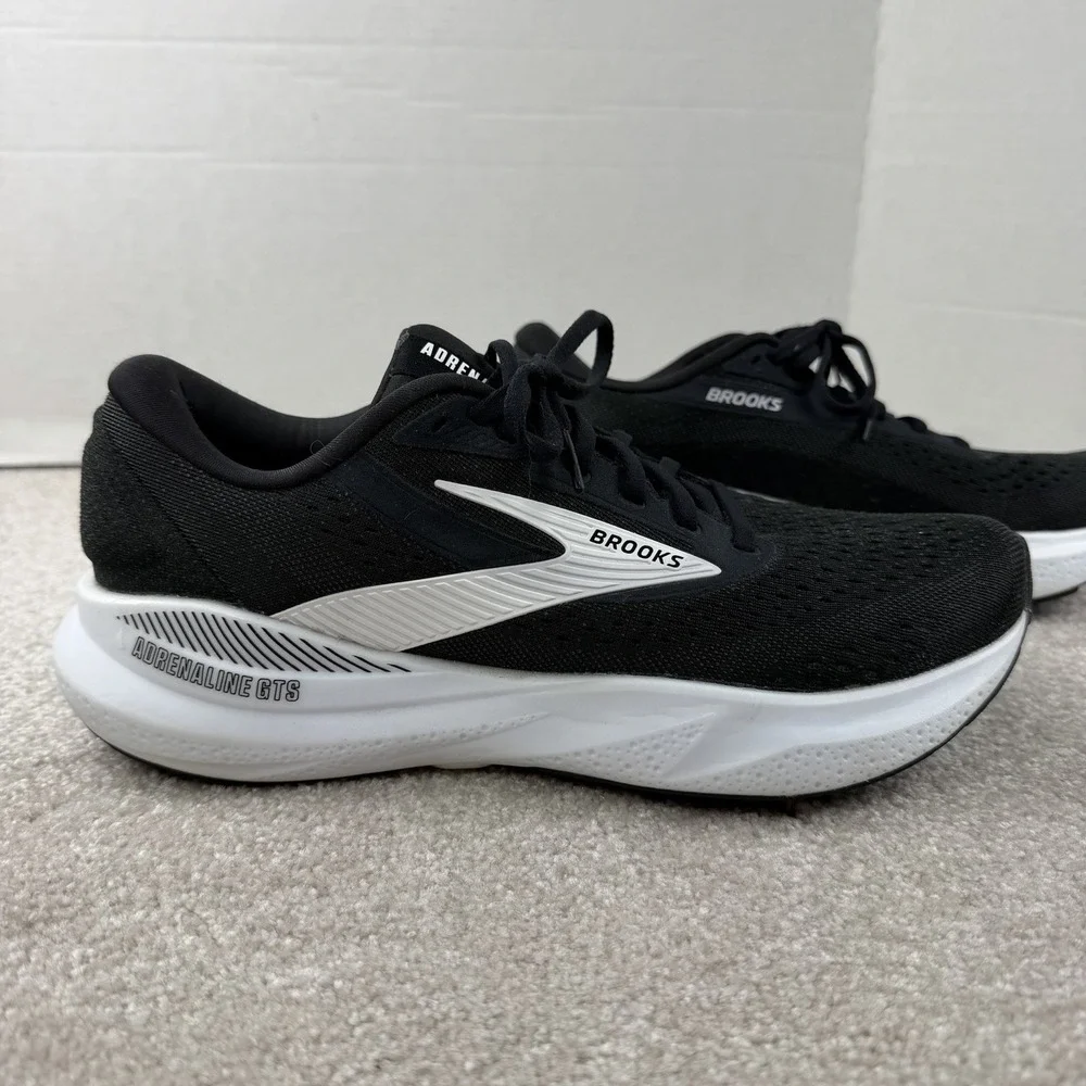 Size 9 -‎ Brooks Adrenaline GTS 24 - Black / White - Mens